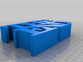 my customized variable word sculpture end sculptures 3d print model - Mito3D