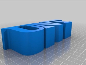 my customized variable word sculpture unt sculptures 3d print model - Mito3D