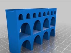 roman aqueduct buildings & structures ancient arc water waterworks 3d print model - Mito3D