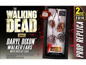 walking dead daryl dixons ear necklace 3d printing ears zombie 3d print model - Mito3D