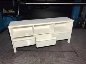 scaffale cassetti mobilia di modello mobili casa bambola mensola 3d print model - Mito3D