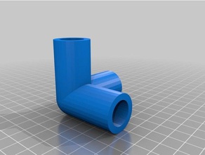 5 8 inch 3-way connector parts customized 3d print model - Mito3D