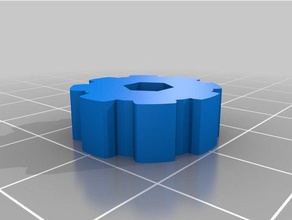 maximum sized thumbwheel anet a8 3d printer accessories m3 nut 3d print model - Mito3D