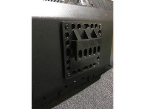 vesa Monitorhalterung w 2x4 montieren computer monitor monitor-Halterung 3d print model - Mito3D