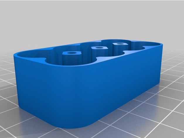 8aa caso da bateria magnético superior recipientes personalizado 3D print model - Mito3D