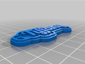 tiffany keychain keychains customized 3d print model - Mito3D