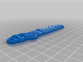 Liebe sandrinekeychain Schlüsselanhänger kundengebundene 3d print model - Mito3D