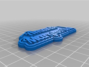 amante Schlüsselanhänger kundengebundene 3d print model - Mito3D