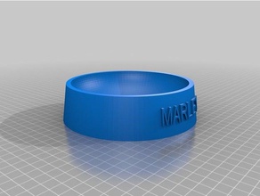 my customized dog food bowl marley pets 3d print model - Mito3D