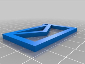 buzón de llavero llaveros 3d print model - Mito3D