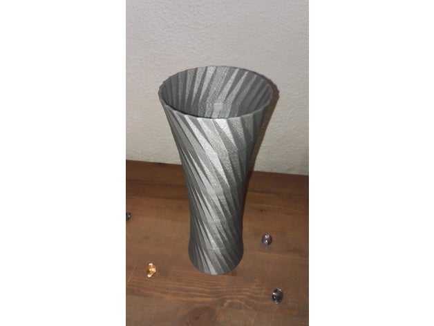 vase 10 art flower vases spiral twisted 3D print model - Mito3D