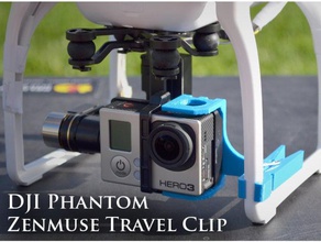 zenclip - dji phantom 1 2 hobby drone el fpv quadcopter zenmuse 3d print model - Mito3D