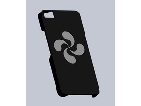 bq aquaris m5 - lauburu L'impression 3d cas de la téléphonie mobile outil 3d print model - Mito3D