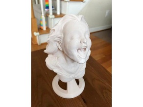 joyful yell no minimal support sculptures supportless joyfull 3d print model - Mito3D