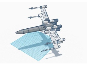 x wing worked 1 day 3d printing 3d print model - Mito3D