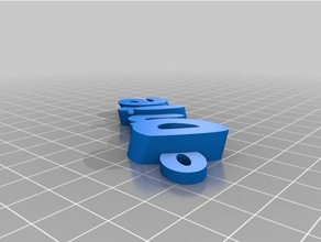 denine Schlüsselanhänger kundengebundene 3d print model - Mito3D