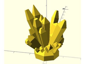 upgraded crystal generator math art 3d print model - Mito3D