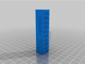 anet a8 temp tower 3d printing tests customized 3d print model - Mito3D
