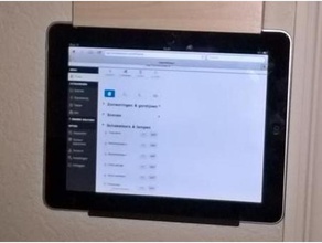 ipad 1 montaggio a parete tablet 3d print model - Mito3D
