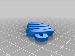 nico Anahtarlık organizasyon özelleştirilmiş 3d print model - Mito3D