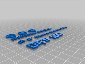 mapa de dados do tag sinais e logotipos personalizado 3d print model - Mito3D
