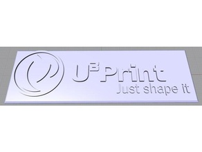 logo u3print L'impression 3d tests 3d print model - Mito3D