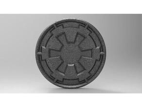 star wars el imperio galáctico logotipo props 3d print model - Mito3D