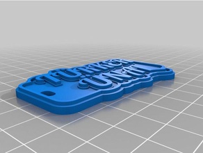 Türker Anahtarlık özelleştirilmiş 3d print model - Mito3D
