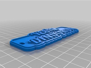 Yeşim Anahtarlık özelleştirilmiş 3d print model - Mito3D