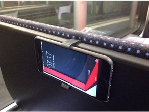 iphone 6 rbs in treno schienale del sedile clip telefono cellulare titolare il monte sede con 3d print model - Mito3D