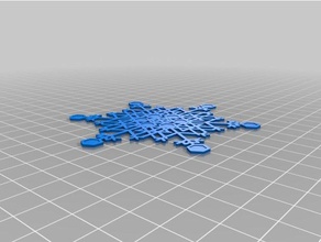 snowflake flower interactive art customized 3d print model - Mito3D