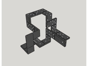3d domino-Raum Spielzeug & game Zubehör 3d-puzzle domino Dominosteine Raum zero gravity 3d print model - Mito3D