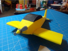simple model aeroplane vehicles airplane desktop low-poly toy 3d print model - Mito3D