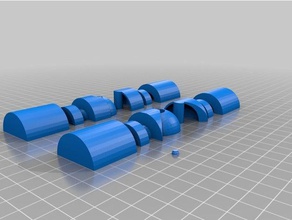 90 rotatable hinge joint props 3d print model - Mito3D