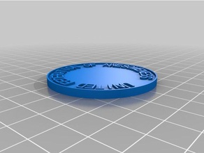 Birleşik Federasyonu muhteşemlik sikke ve rozetleri özelleştirilmiş 3d print model - Mito3D