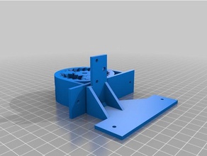 my customized parametric peristaltic pump mount parts 3d print model - Mito3D