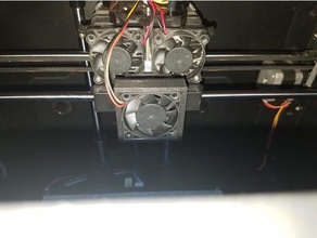flashforge powerspec fan mount 3d printer parts 40mm 3d print model - Mito3D