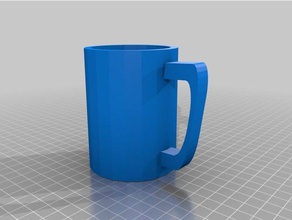 cup handle decor coffee mug 3d print model - Mito3D