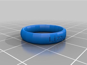 lizzy crt rings customized 3d print model - Mito3D