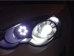 led pod phares de l'automobile 3d print model - Mito3D