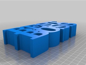 meine angepasste word-variable Skulptur, die besten boss Skulpturen kundengebundene 3d print model - Mito3D