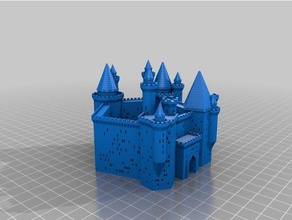 mittelalterliche Festung Gebäude & Strukturen kundengebundene 3d print model - Mito3D