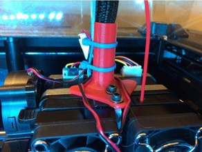 flashforge minimalist cable guide 3d printer parts anchor post 3d print model - Mito3D