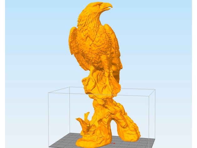 águia esculturas 3D print model - Mito3D