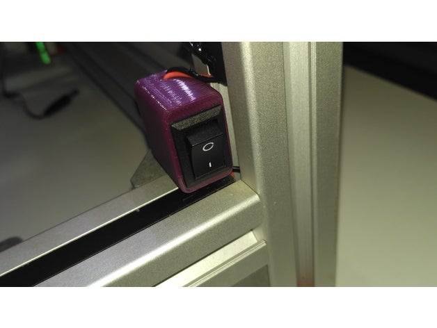 switch case 3030 extrusion 3d printer accessories crowhite light 3D print model - Mito3D