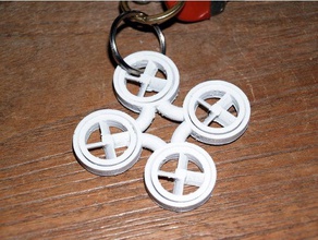 drone keychain keychains openscad print place 3d print model - Mito3D