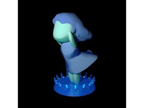 undine fairy water creatures blender creatable d3 fantasy no support 3d print model - Mito3D