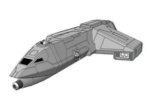 wing commander - tb-80b devestator La stampa 3d bomber gioco per pc scifi starfighter videogame 5 3d print model - Mito3D