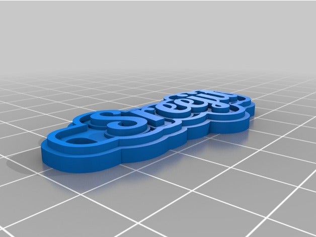 meine angepasste multiline-tag Schlüsselanhänger kundengebundene 3D print model - Mito3D