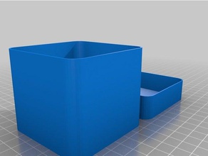 70x70x60 r8 parametric box containers customized 3d print model - Mito3D